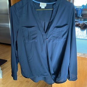 Navy blouse